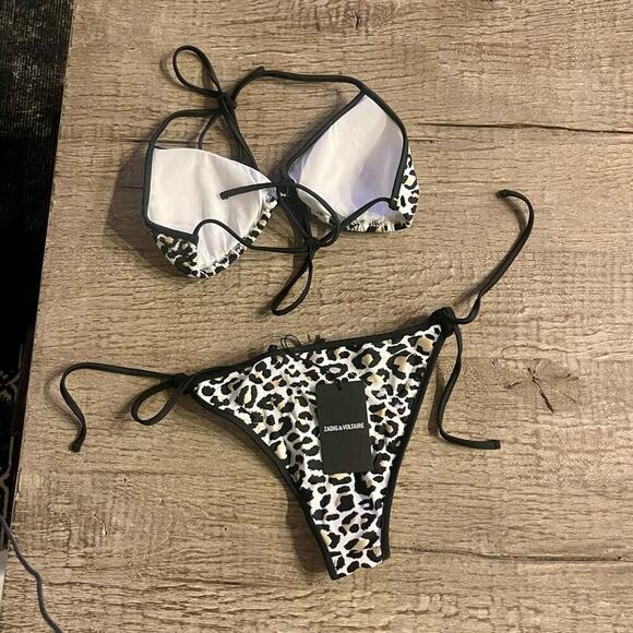 Zadig & Voltaire Triangle Leopard Bikini. - Picture 6 of 10
